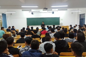 环县职专陈辽东一行来公司与员工座谈